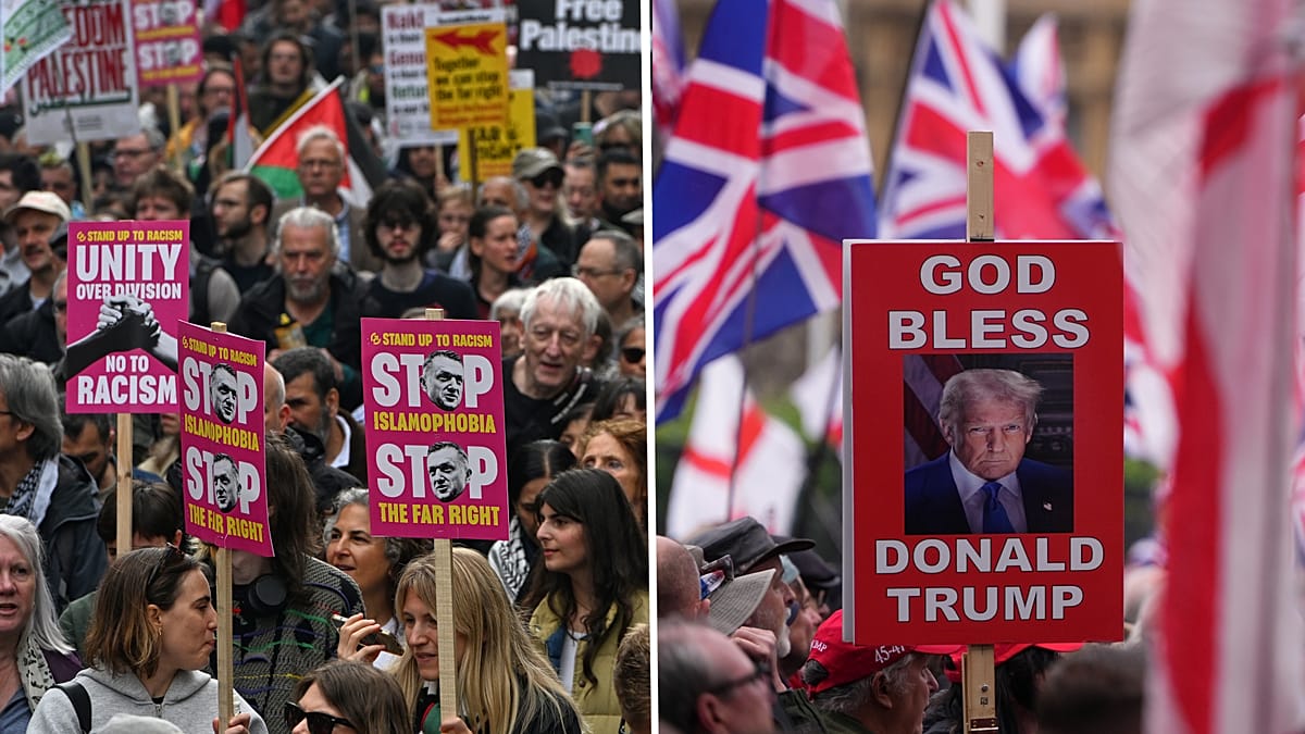 London Braces for Dual Rallies: Far-Right and Pro-Palestinian Marches Draw Thousands