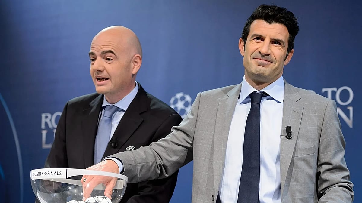 Luis Figo urges Infantino to quit, accusing FIFA chief of 'debasing' the presidency