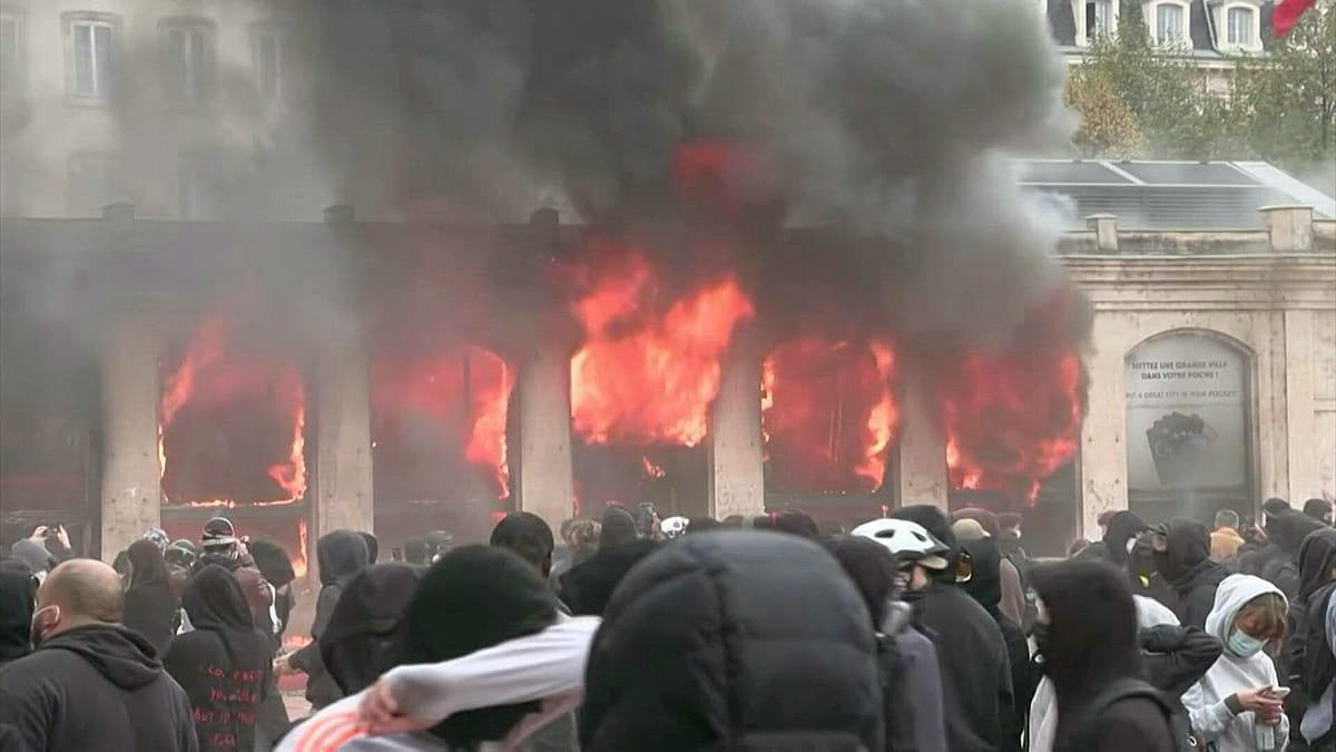 Lyon tourist office torched as cost-of-living protests escalate
