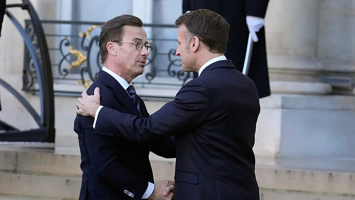 Macron in Stockholm to finalize €4.3bn frigate deal with Sweden