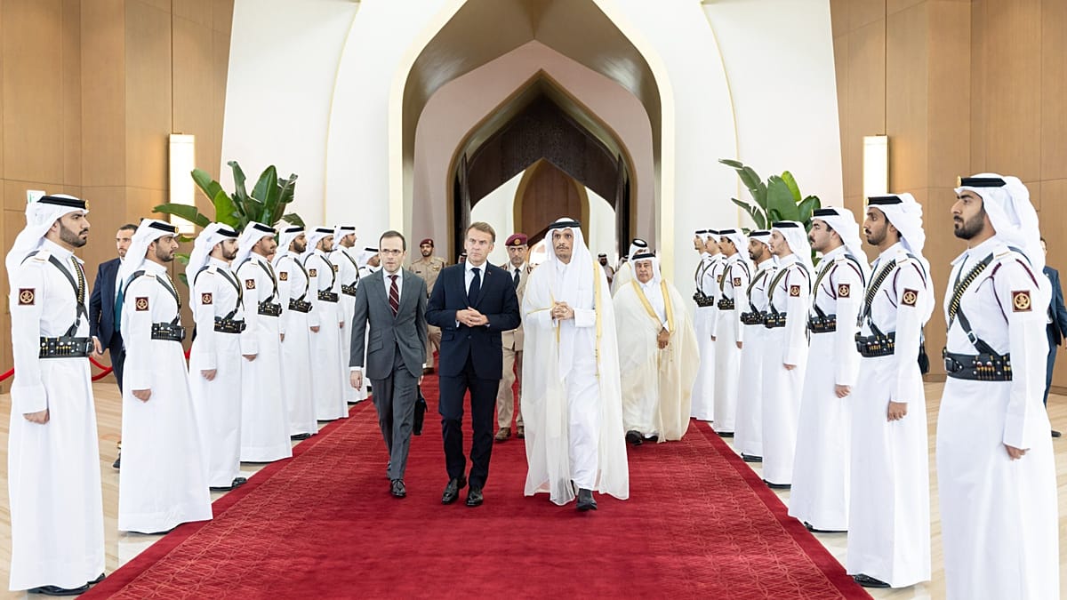 Macron urges Gulf caution, seals Qatari gas deal for winter
