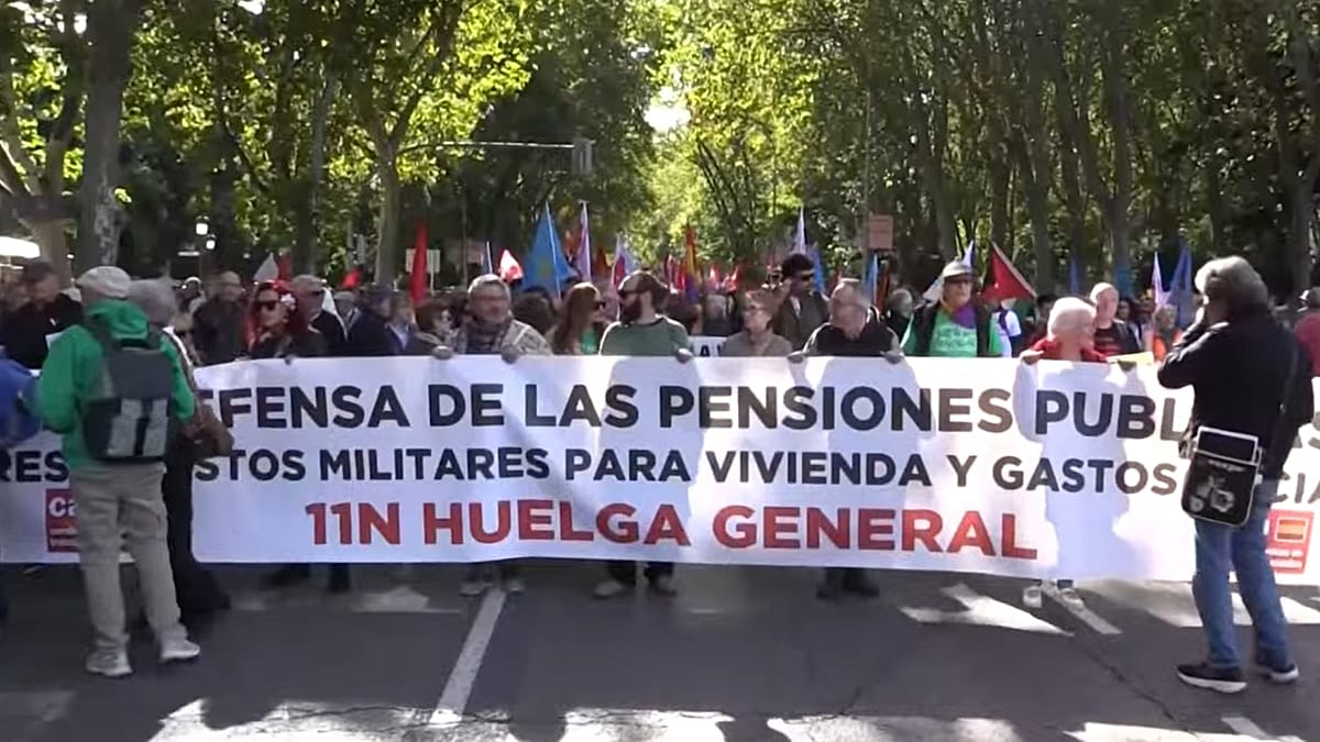Madrid pension protests join weekend of European rallies