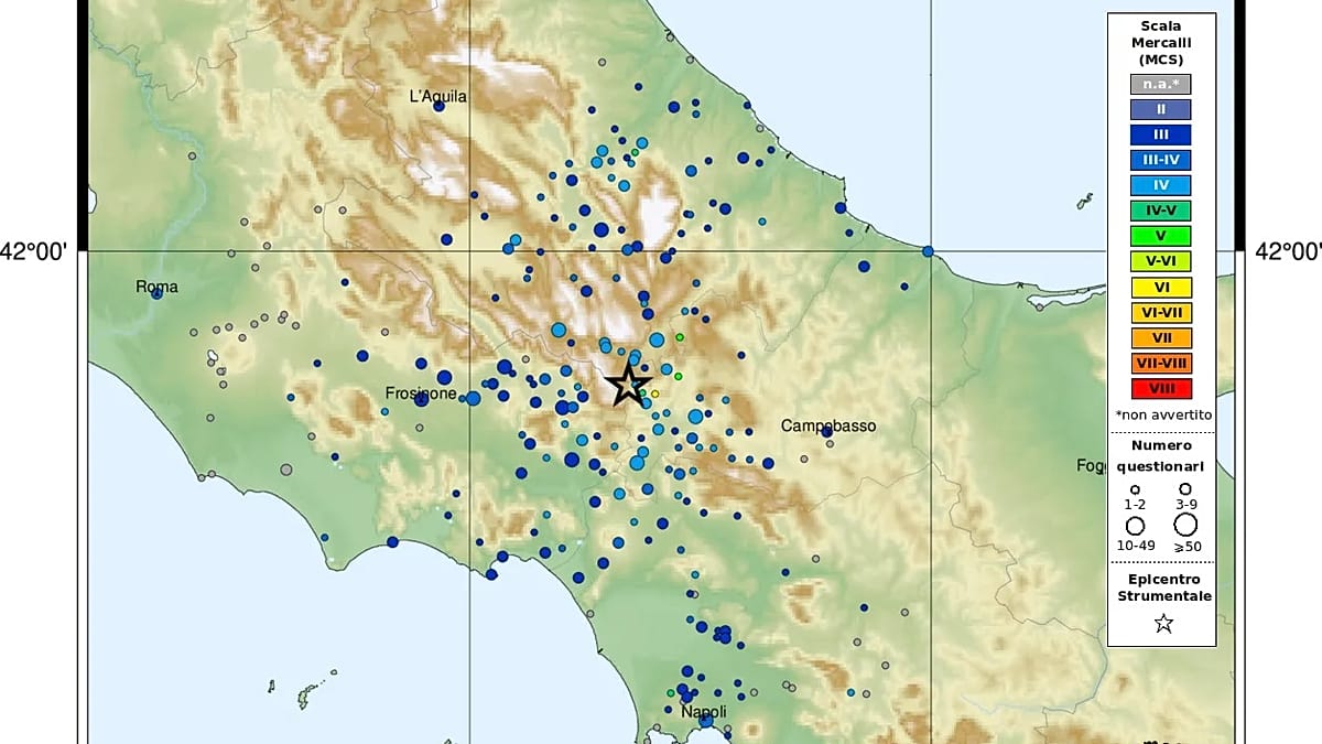 Magnitude 4.1 Earthquake Rattles Molise, Residents Spooked but Safe