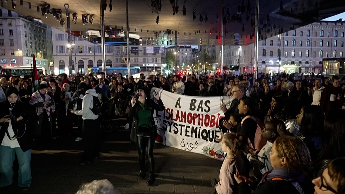 Marseille's Old Port fills with anti-racism protesters after Paris shooting