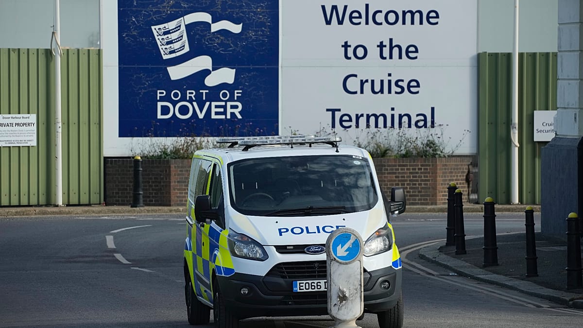Masked protesters disrupt ferry services at Port of Dover