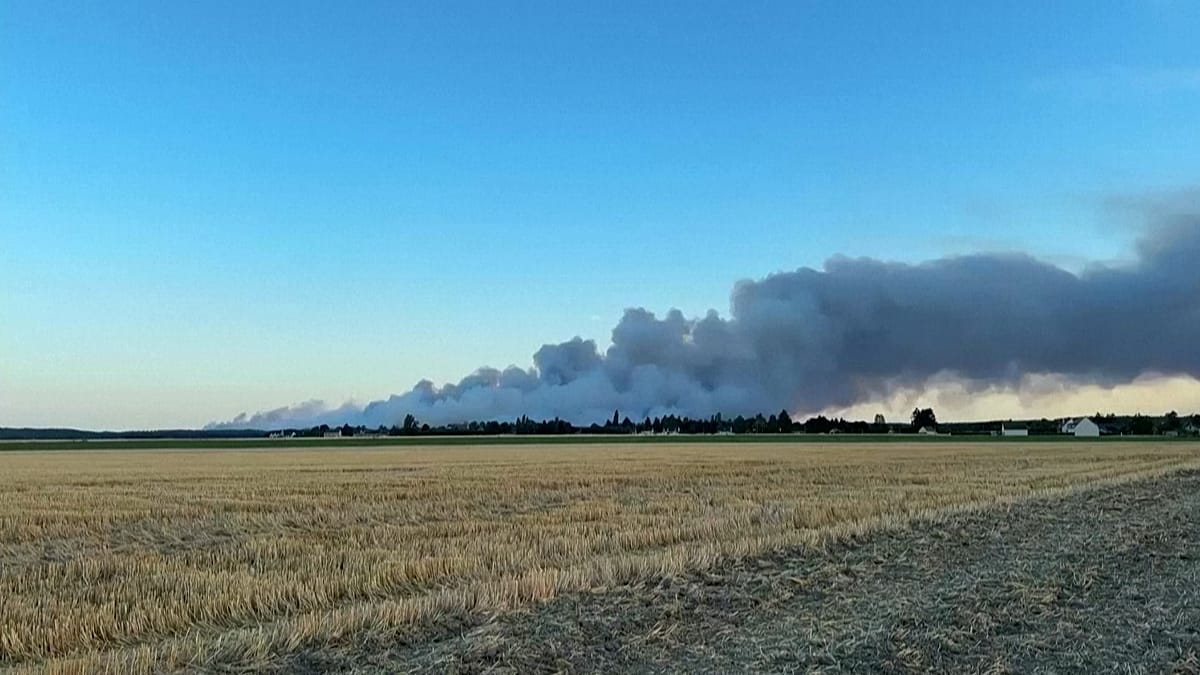 Massive Wildfire in Fontainebleau Forest Forces Evacuations Near Paris