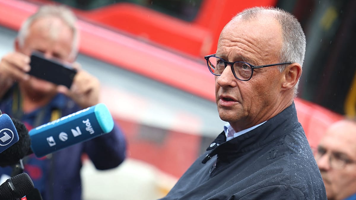 Merz visits Hürtgen Forest fire site amid boos and whistles