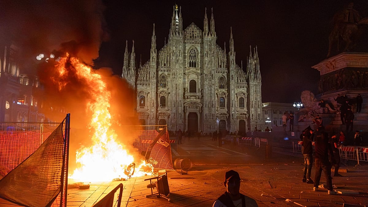 Milan unrest: over 200 arrested as cost-of-living protests turn violent