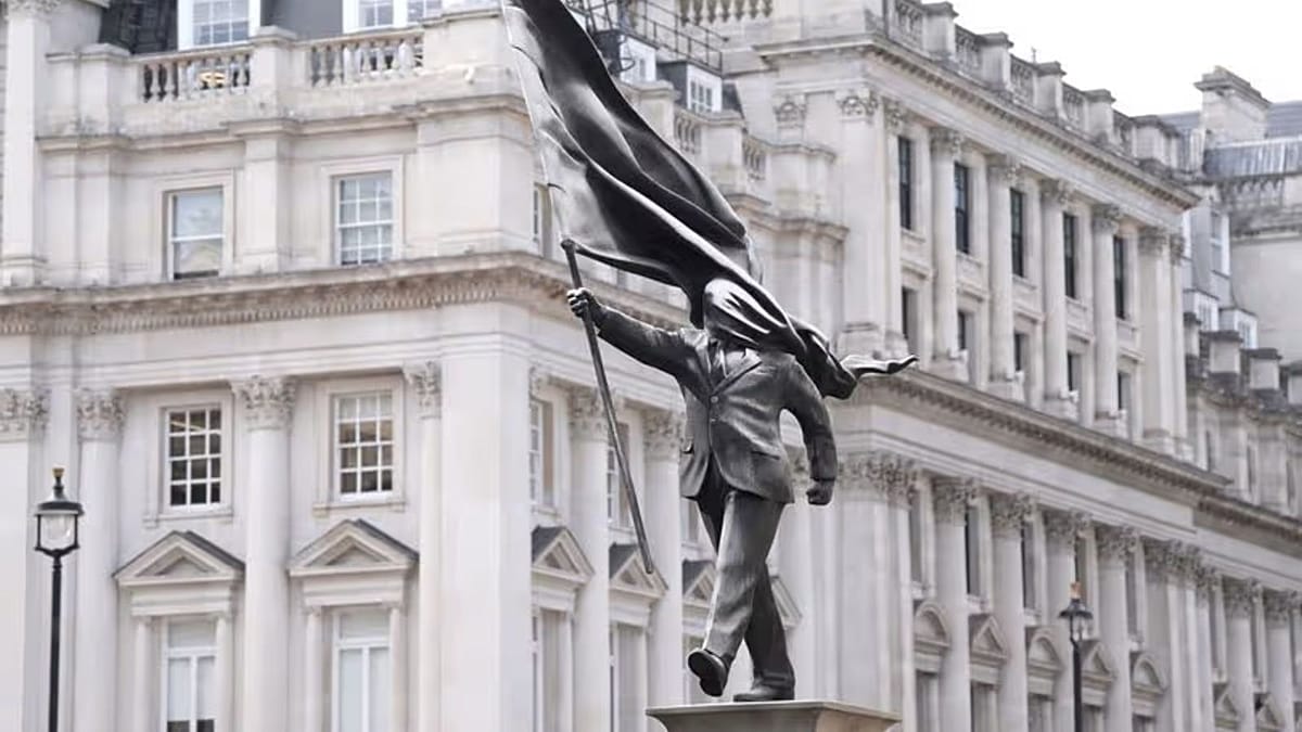 Mysterious Statue in London Raises Questions: Is This a New Banksy?