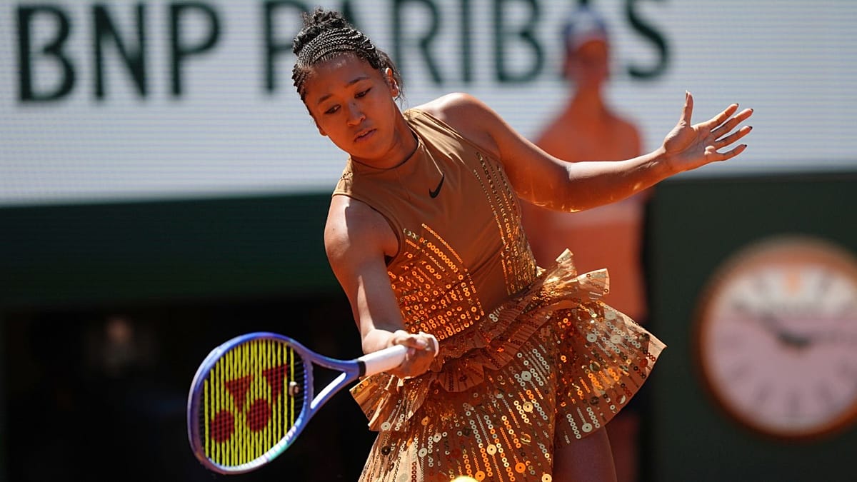 Naomi Osaka's Gold Dress at Roland Garros Sparks Debate on Tennis Dress Codes