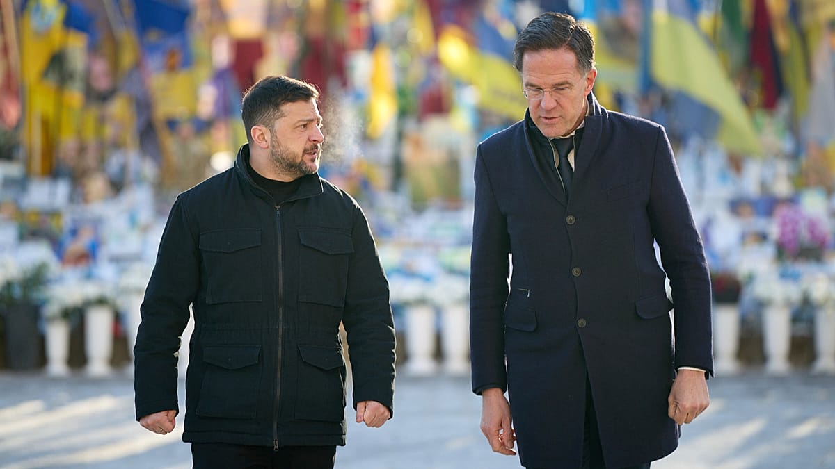 NATO Secretary General Rutte Makes Unannounced Visit to Kyiv Amid Russian Attacks