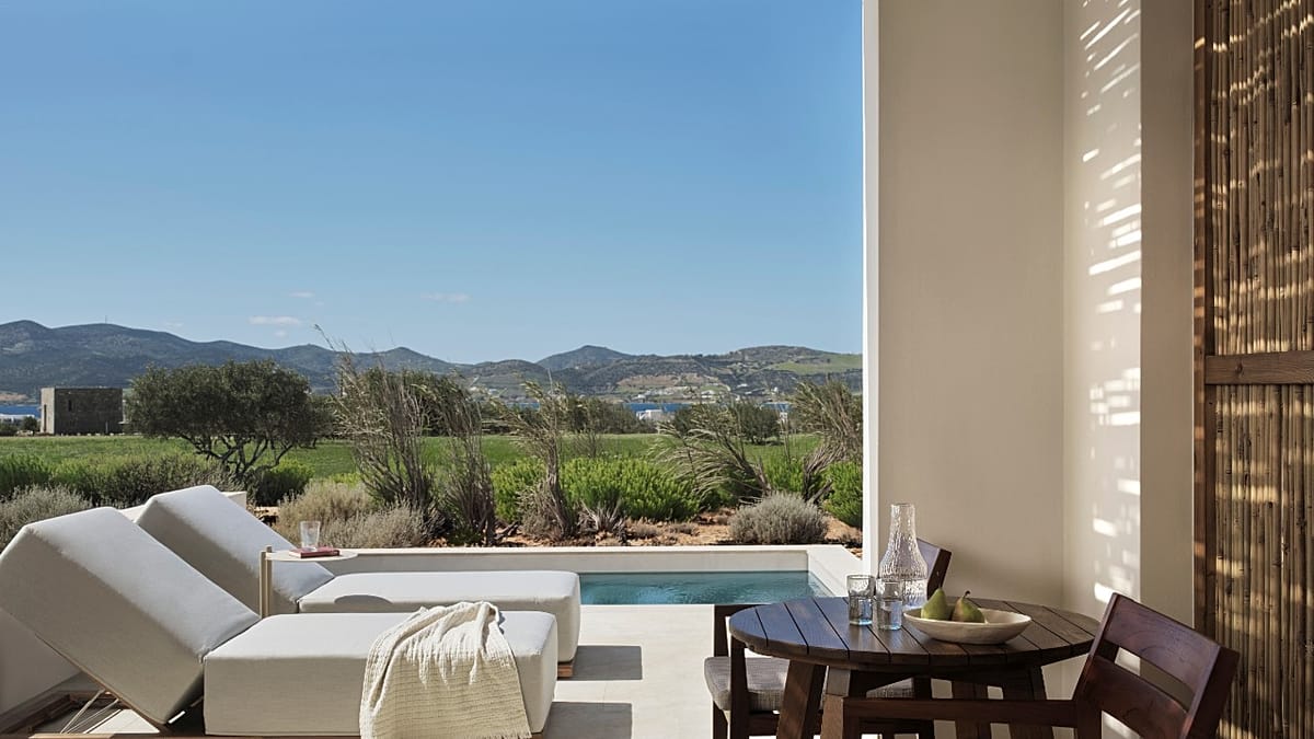 New Paros Boutique Hotel Offers Private Pool or Jacuzzi in Every Room