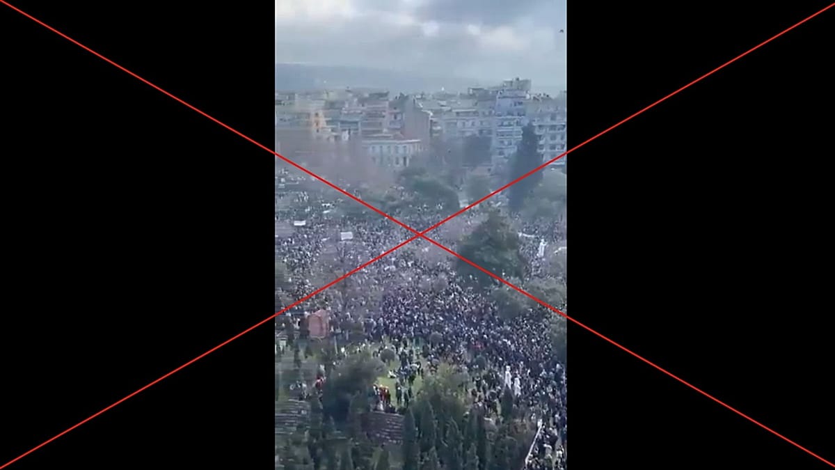 Old Greek protest footage resurfaces with false 'paralysis' claims