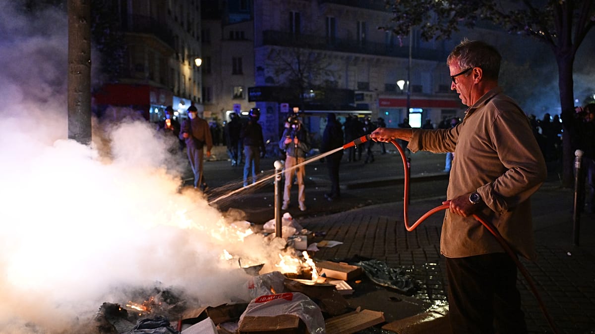 Paris square erupts again as Macron admits security lapses