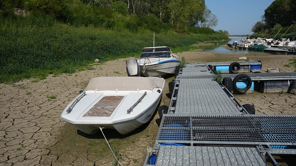 Po River hits historic lows as Italy's fourth heatwave tightens grip