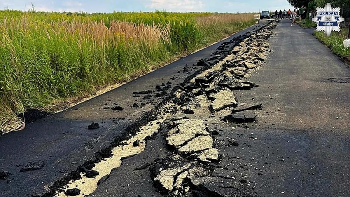 Polish farmer jailed after ploughing up freshly laid road in Gliwice