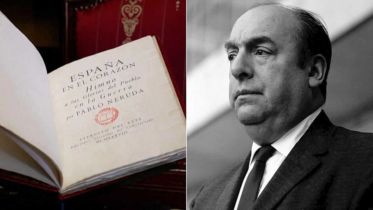 Rare Neruda Book on Spanish Civil War to Be Displayed in Chile for First Time