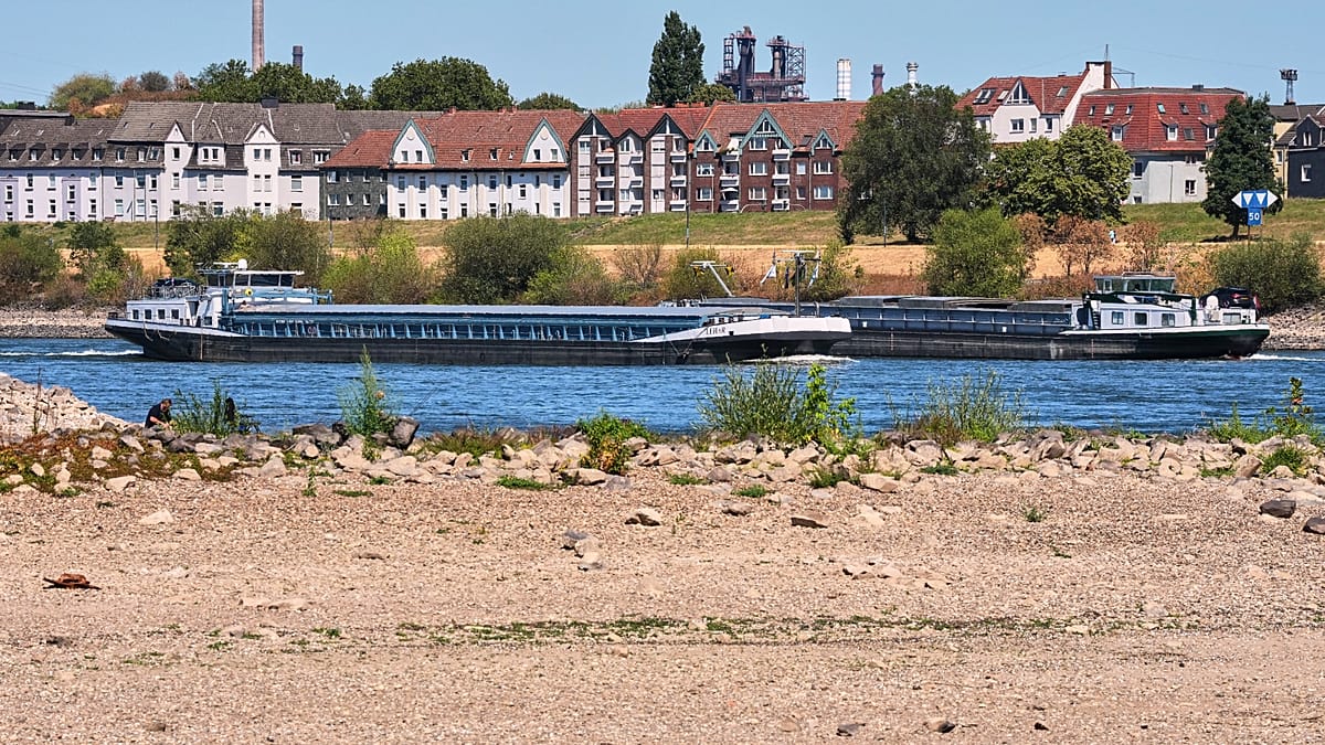 Rhine water levels stay critically low as German drought persists