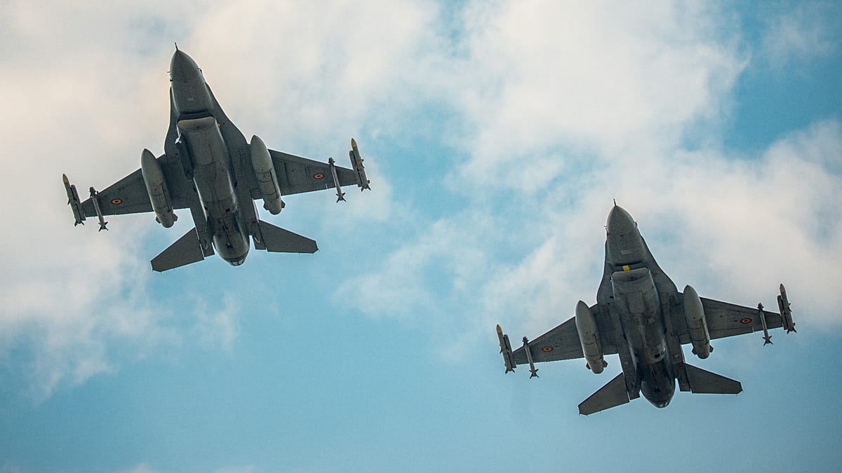 Romanian F-16s intercept two drones over Black Sea