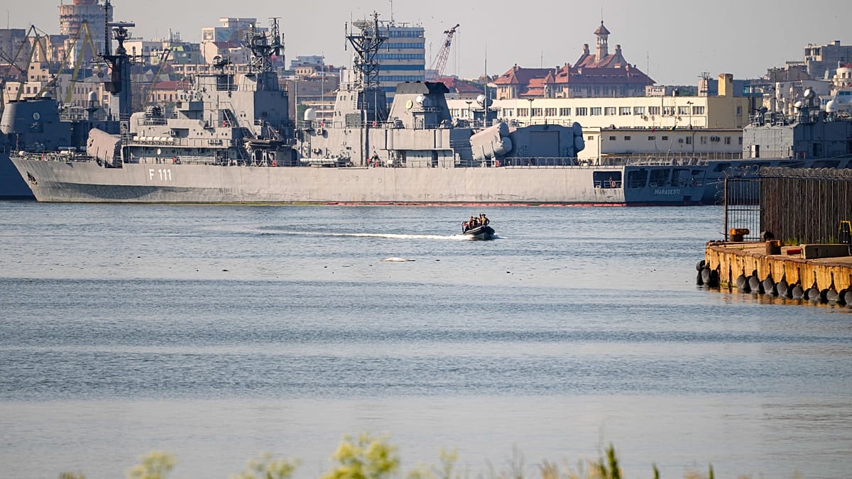 Romanian rescue operation in Black Sea after drone strike sinks cargo ship