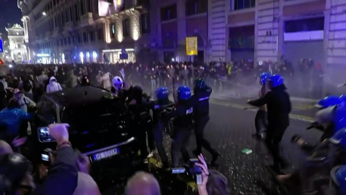 Rome clashes as Italian youth protests over living costs escalate