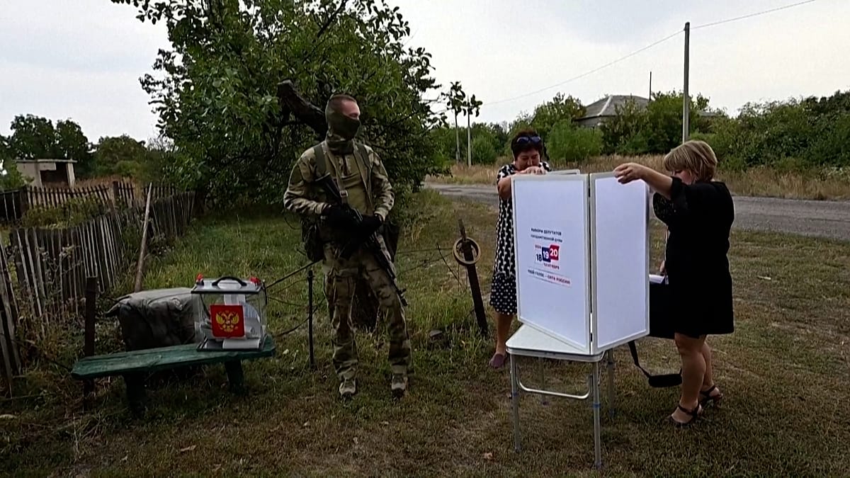 Russia begins early voting in occupied Ukrainian regions
