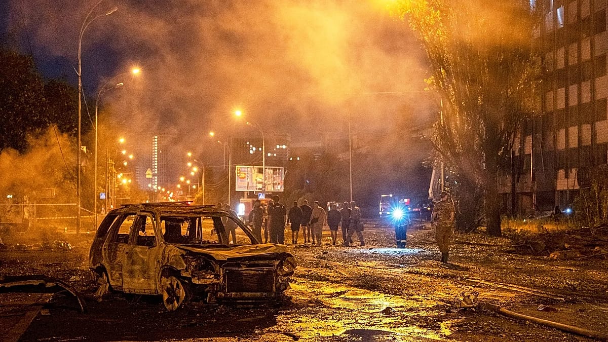 Russian ballistic missile barrage on Kyiv kills nine, wounds dozens