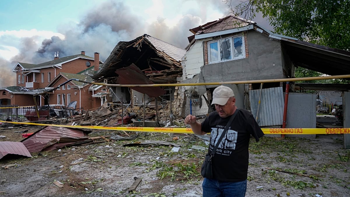 Russian drone barrage sparks fires in Sumy and Odesa, killing one