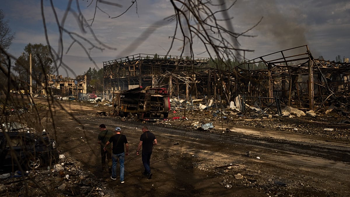 Russian overnight strikes on Kyiv kill at least eight, including railway workers
