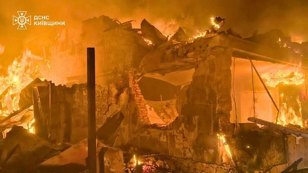 Russian overnight strikes on Kyiv region kill three, including a child