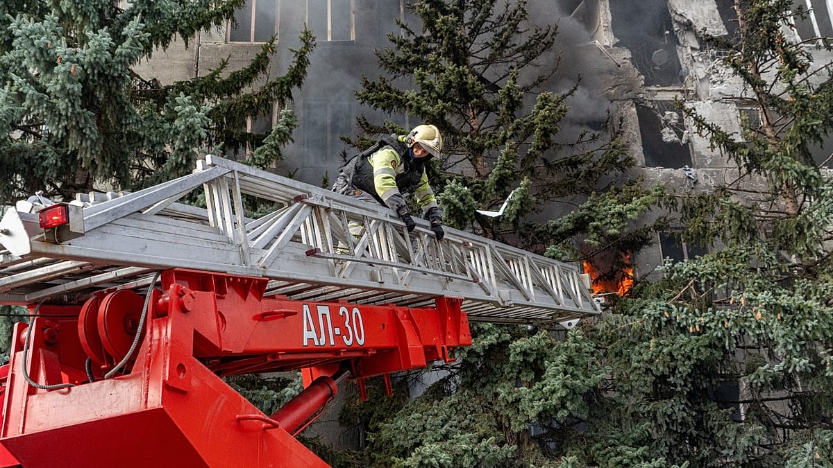 Russian strikes hit Sloviansk and Kyiv as Ukrainian drones target Yandex data centre