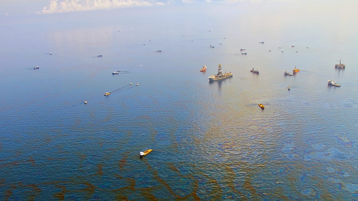 Satellite map reveals oil slicks blanket 1.58 million sq km of ocean yearly