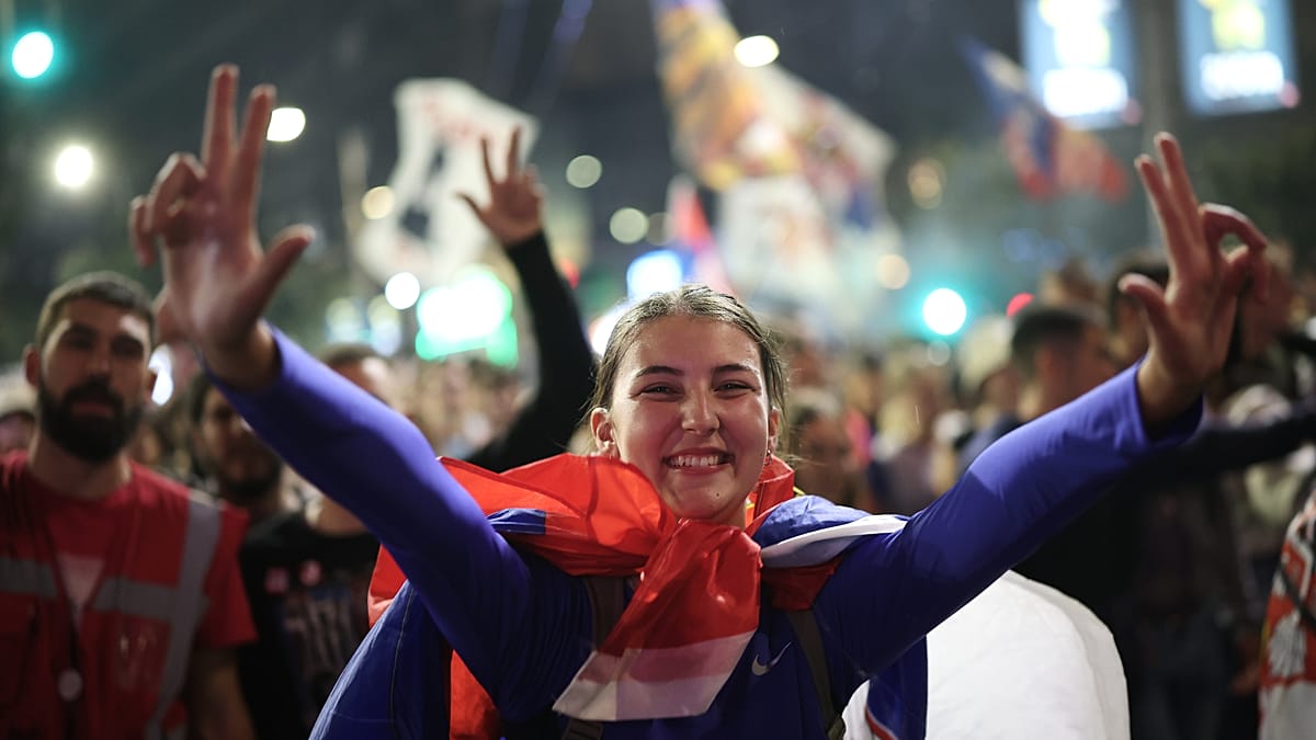 Serbian students flood Belgrade streets ahead of snap vote