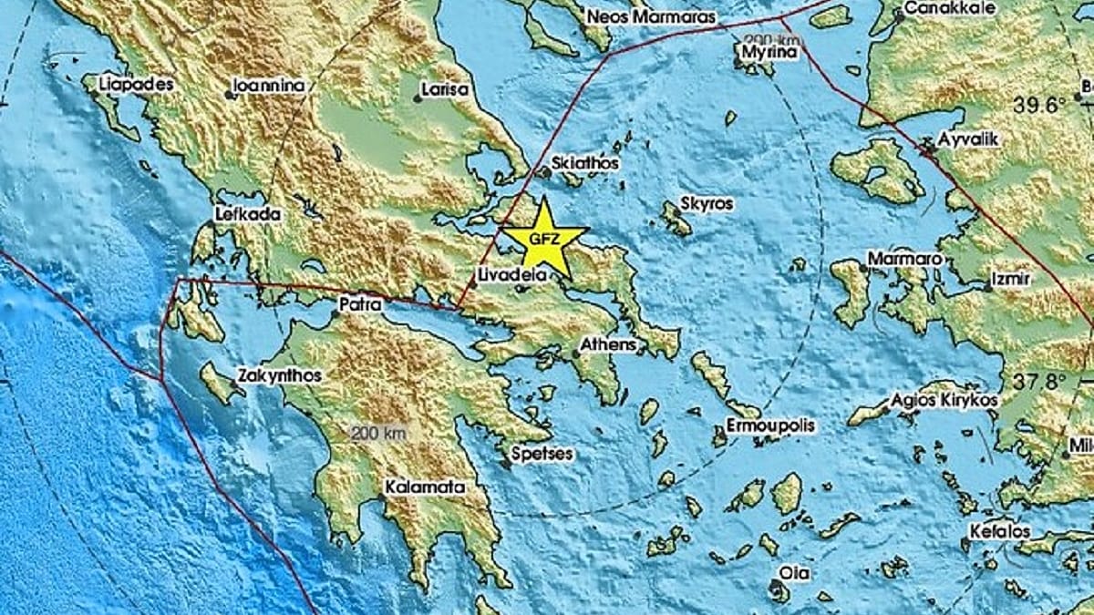 Series of Magnitude 5.2 Quakes Shakes Northern Evia, Felt in Athens