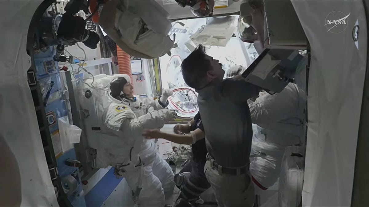 Sophie Adenot completes ISS antenna replacement on second spacewalk