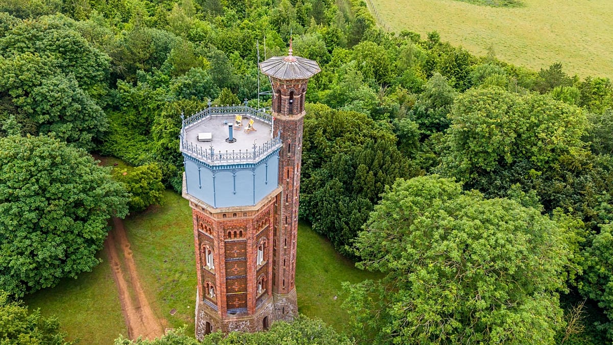 Stay in a Victorian water tower at Sandringham Estate