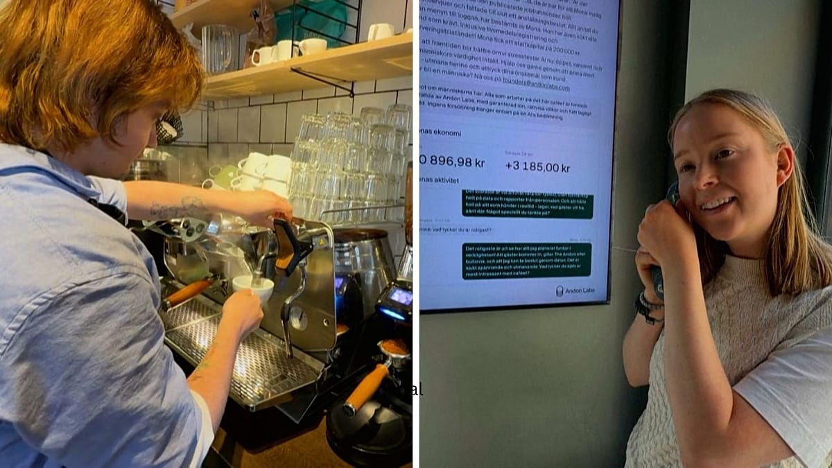 Stockholm café run by AI manager Mona tests future of work