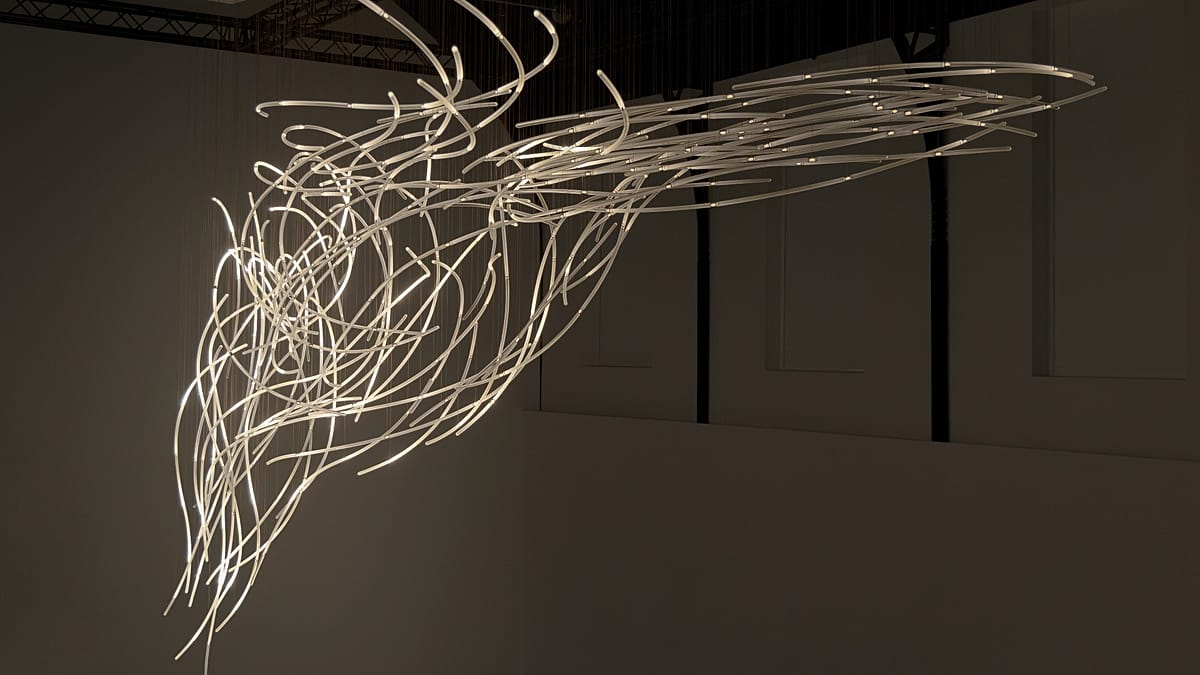 Studio DRIFT's Aeolus makes wind visible in London installation