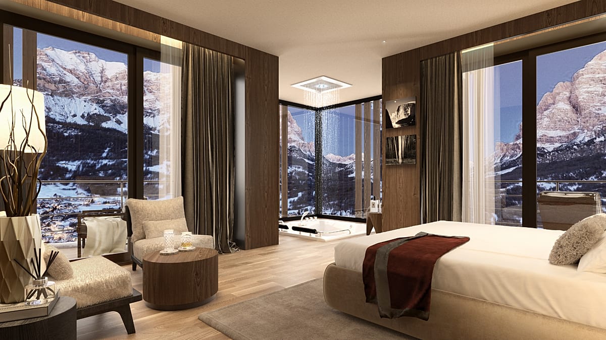 The First Cortina opens in December with Dolomites views from every room