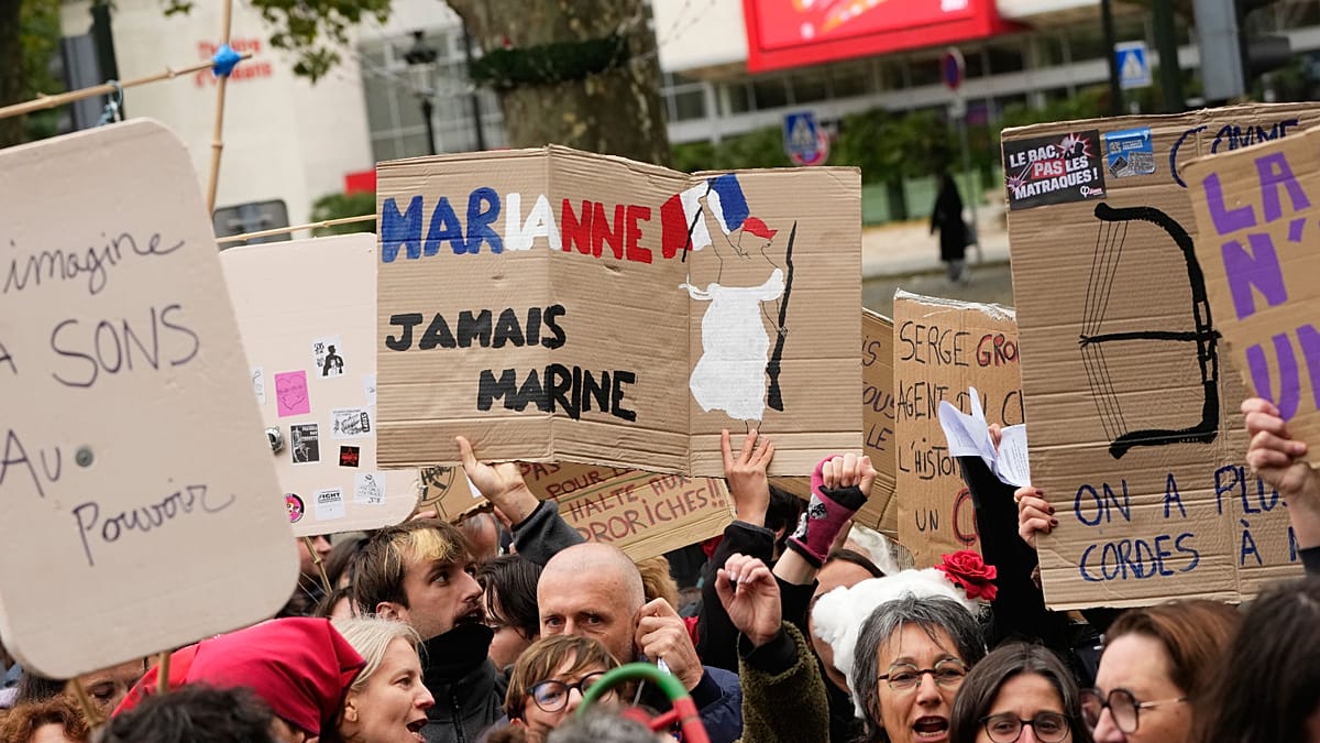 Thousands rally in Orléans against Le Pen's National Rally congress