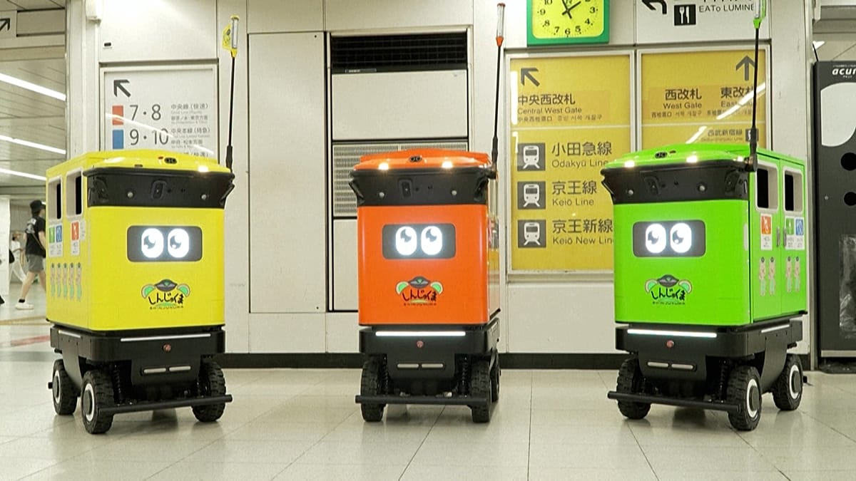 Tokyo tests robotic rubbish bins to tackle station litter