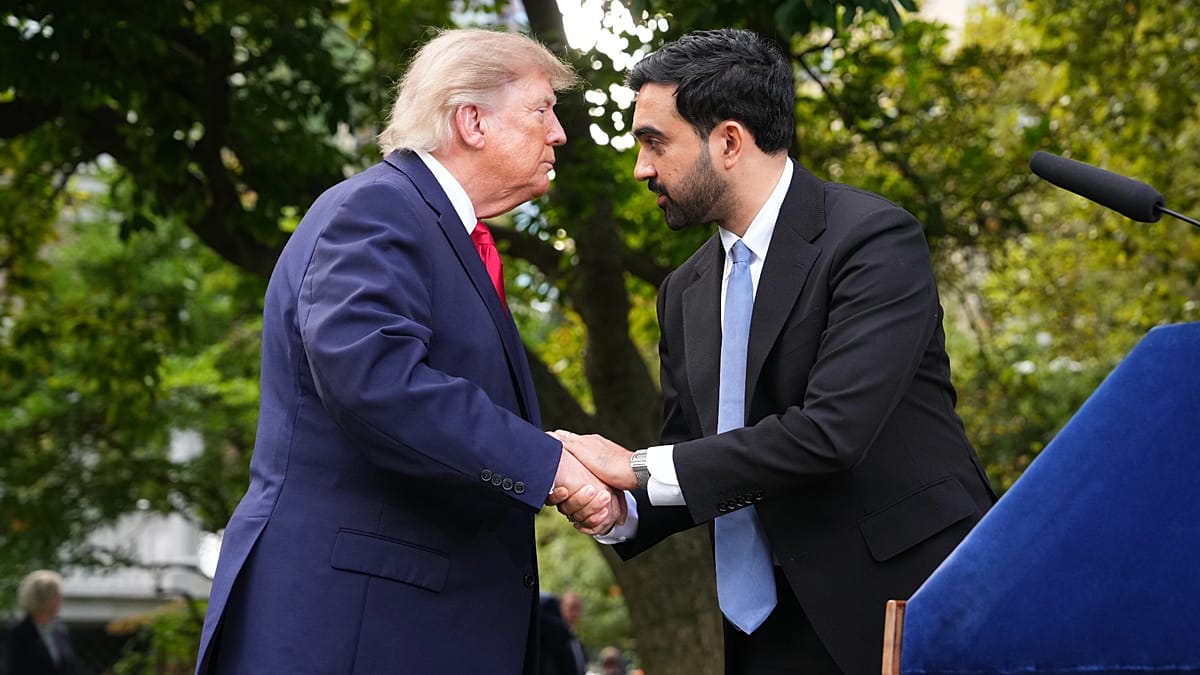 Trump and Mamdani spar with press at Gracie Mansion after White House media standoff