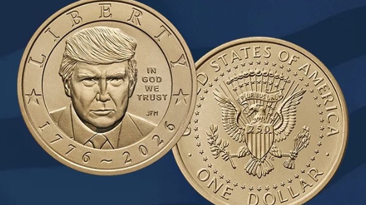 Trump becomes first sitting US president on a circulating coin