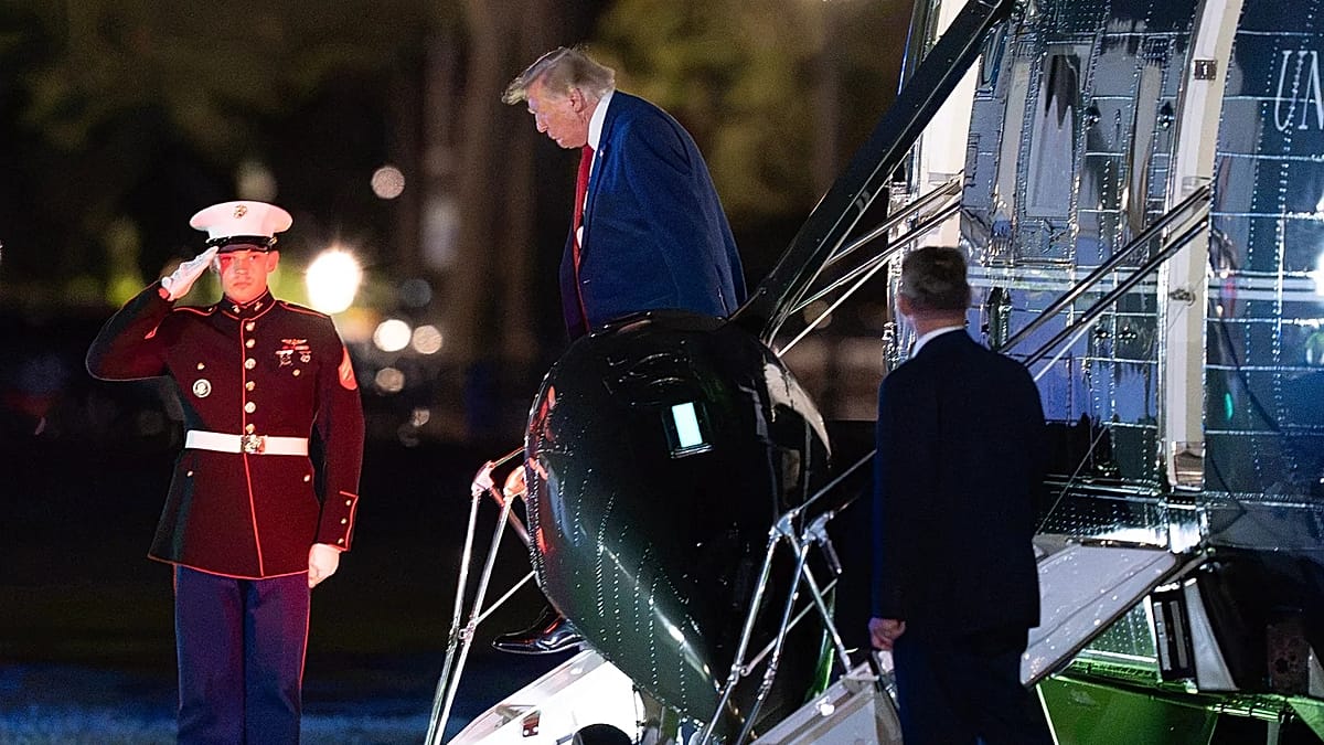 Trump confirms secret switch from Air Force One over Iran threat