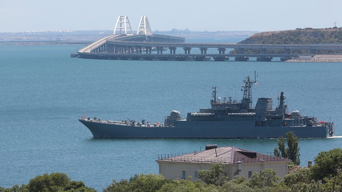 Ukraine's Drone Campaign Strangles Russian Supply Lines to Crimea