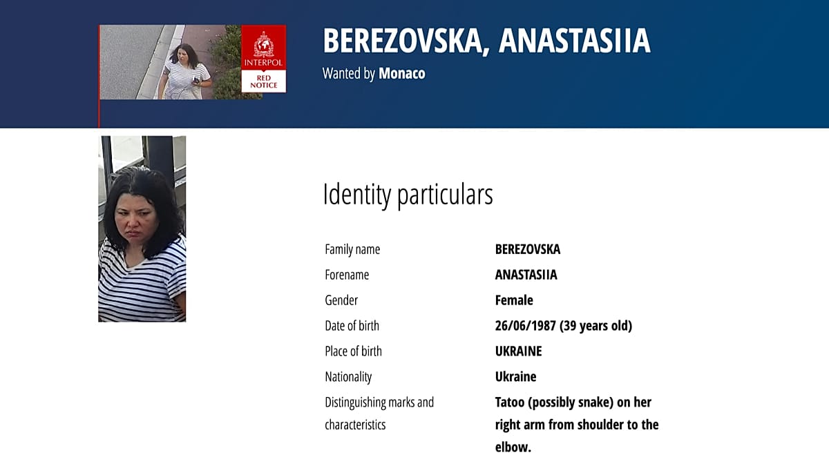 Ukrainian Woman Wanted for Monaco Bombing Found Dead in Ukraine; SBU Officer Confesses