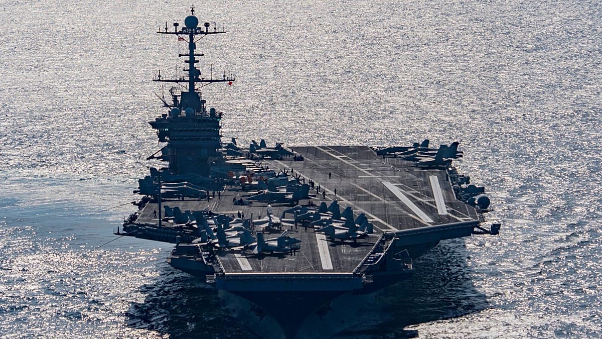 US sends third carrier group to Middle East, largest buildup since 2003