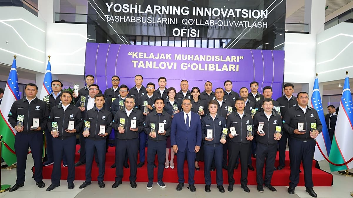 Uzbekistan's young engineers showcase sign-language glove, rapid health checker, and drone interceptor
