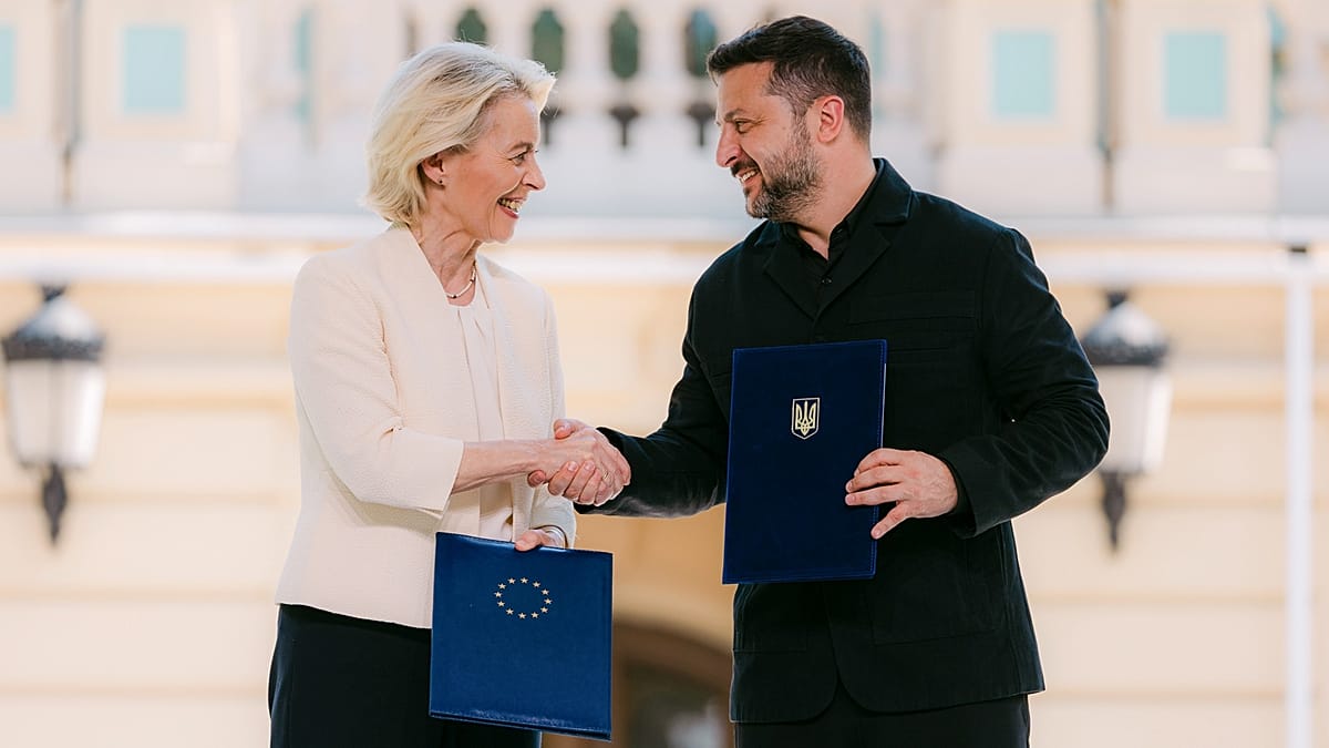 Von der Leyen in Kyiv: EU-Ukraine Drone Pact and Accession Talks Advance