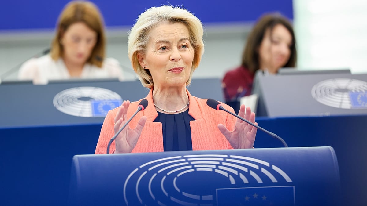 Von der Leyen Urges EU to Finish Single Market, Cut Red Tape for Competitiveness